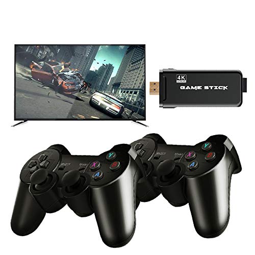 XUMU Consola inalámbrica para Juegos, Consola de Videojuegos 4K HDMI TV, Juegos 3000/10000 Integrados con Joystick de 2 Piezas, Compatible con Consola de Juegos PS1 / GBA