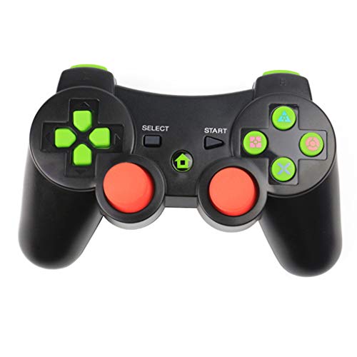yanana Controlador inalámbrico Bluetooth Wireless Juego Joystick Gamepad para PS3 Videojuegos Handle Joystick Negro