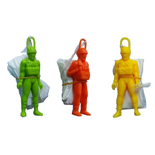 YeahiBaby 24PCS Mini paracaídas para niños Que Lanza el paracaídas de Juguete Niños paracaídas Educativo con la Figura del Soldado (Color y Estilo Surtidos) YeahiBaby 24PCS Mini paracaídas para niños Que Lanza el paracaídas de Juguete Niños paracaídas Educativo con la Figura del Soldado (Color y Estilo Surtidos)