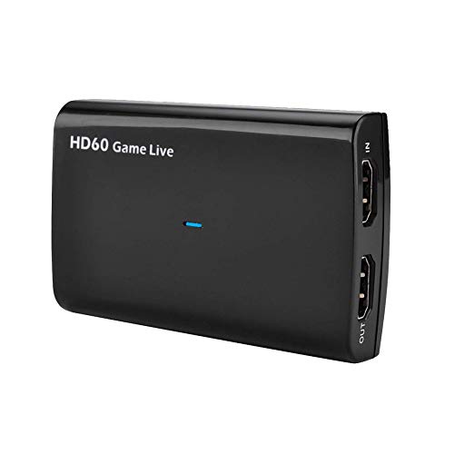 Y&H Tarjeta de captura de vídeo HD, USB 3.0 (4K) Tarjeta de captura de vídeo HD 1080P 60FPS Grabadora de juegos Streaming Live para Windows 10, Linux, sistema OS X Xbox 360 y One/PS3 PS4