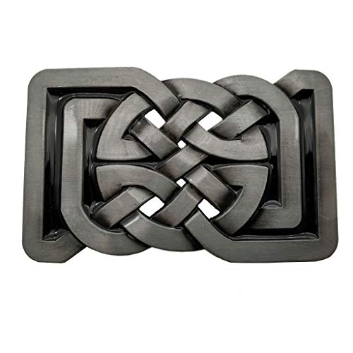 YONE Hebilla de cinturón Rectange Celtic Knot Belt Buckle YONE Hebilla de cinturón Rectange Celtic Knot Belt Buckle