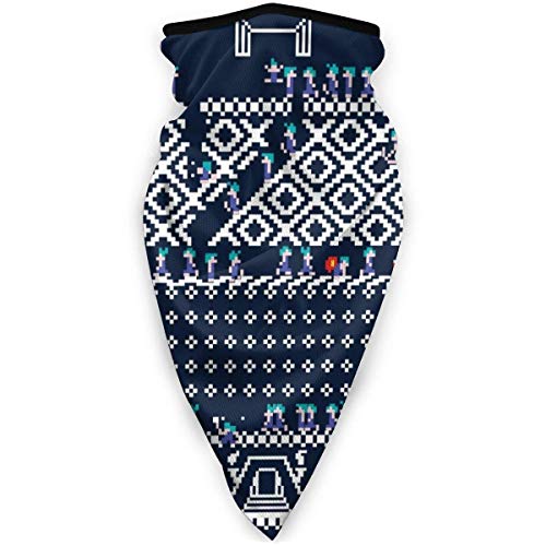 Yuanmeiju Oh No Its Christmas Lemmings Knit Pattern Variety Headwear Neck Gaiter Face Pañuelo Bufanda