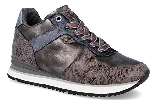 Zapatilla Sneaker Yumas Frida Plomo Fabricado en Piel Vuelta Plantilla Latex para Mujer Zapatilla Sneaker Yumas Frida Plomo Fabricado en Piel Vuelta Plantilla Latex para Mujer