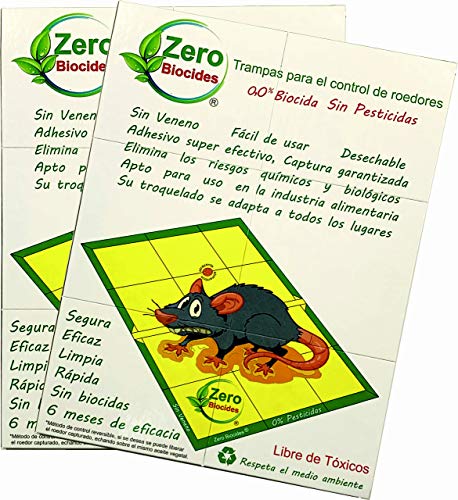 Zero Biocides Lote 2 Trampas para Ratas tamaño Grandes y atrayente incorporando Fabricadas en España