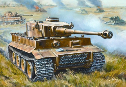 Zvezda 500785002 - Maqueta de Tanque de Combate alemán Tiger I (2ª Guerra Mundial) (Escala 1:72)