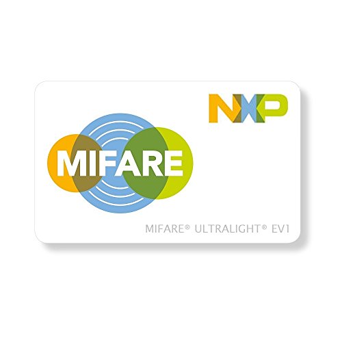 10 tarjetas de plástico MIFARE® Ultralight EV1 en blanco