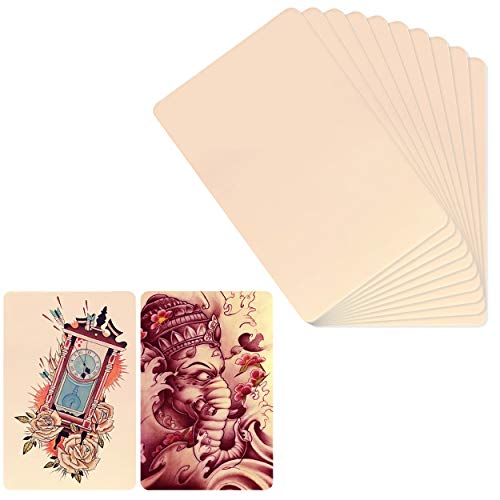 10 x Alfombrillas de Piel Sintética para Práctica de Tatuajes,1 mm de Doble Cara Silicona- 5.9X7.87" 10 x Alfombrillas de Piel Sintética para Práctica de Tatuajes,1 mm de Doble Cara Silicona- 5.9X7.87"