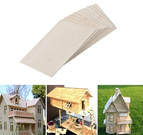 12 piezas de hojas de madera de balsa, Madera natural inacabada para aviones de la casa Barco Barco DIY Modelo de placa de madera, Proyectos artesanales y escolares. (100x200x1.5mm) 12 piezas de hojas de madera de balsa, Madera natural inacabada para aviones de la casa Barco Barco DIY Modelo de placa de madera, Proyectos artesanales y escolares. (100x200x1.5mm)