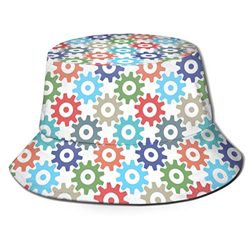 136 Gear Bucket - Sombrero de playa para el sol de ala ancha para hombres y mujeres