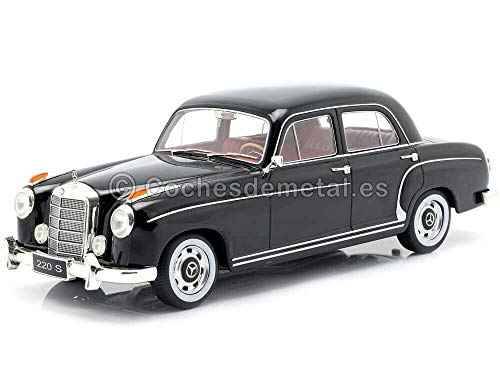 1956 Mercedes-Benz 220 S Limousine (W180 II) Negro 1:18 KK-Scale 180321