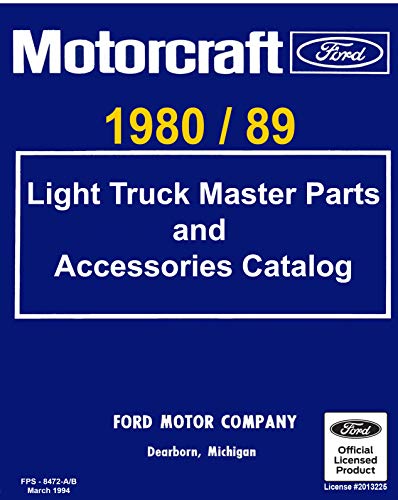 1980-89 Ford Truck Master Parts and Accessory Catalog (English Edition)