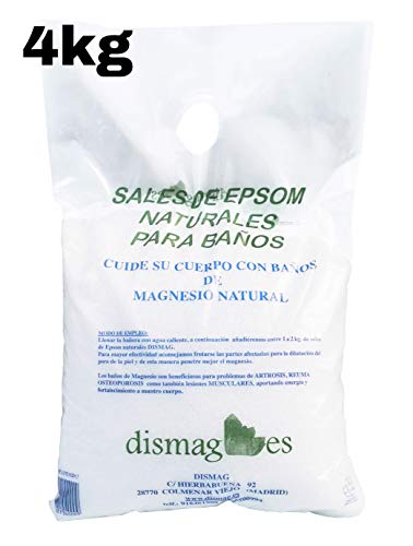 4 Kg Bolsa - Sal de Epsom Puras Fuente concentrada de Magnesio, Sales 100% Naturales. Baño y Cuidado Personal.Promocion Envio 24h 4 Kg Bolsa - Sal de Epsom Puras Fuente concentrada de Magnesio, Sales 100% Naturales. Baño y Cuidado Personal.Promocion Envio 24h