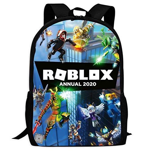 436 Ro-b-lox - Mochila 3D para niños, mochila escolar y ligera, para adolescentes, niños, niñas, talla única