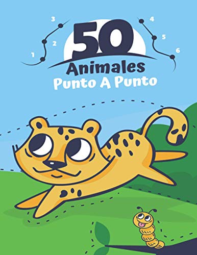 50 Animales Punto A Punto: De 3 a 5 años | Preescolar a scolar | Conecte los puntos, números, orden numérico y coloréelo