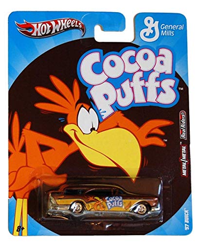 '57 BUICK * COCOA PUFFS * Hot Wheels General Mills Cereal 2011 Nostalgia Series 1:64 Scale Die-Cast Vehicle