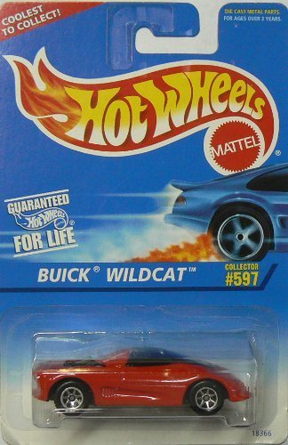 #597 Buick Wildcat Candy Apple Red 7-Spoke Wheels Collectible Collector Car Mattel Hot Wheels by Hot Wheels
