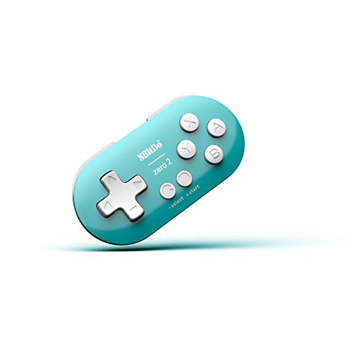 8Bitdo Zero 2 Bluetooth Gamepad for Switch, PC, Macos, Android (Turquoise Edition) (Nintendo Switch//) [Importación inglesa]