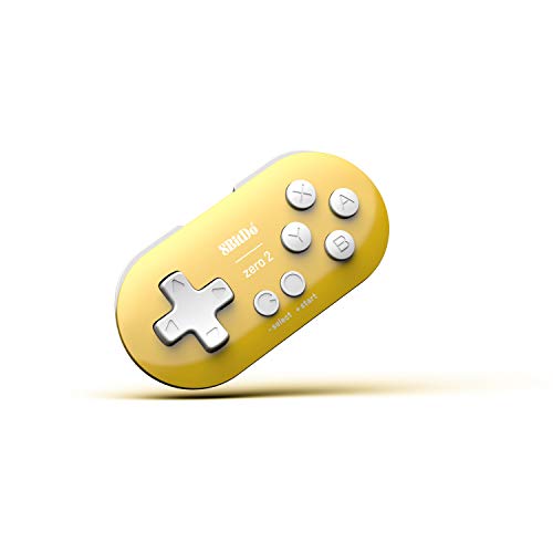 8Bitdo Zero 2 Bluetooth Gamepad for Switch, PC, Macos, Android (Yellow Edition) (Nintendo Switch//) [Importación inglesa]