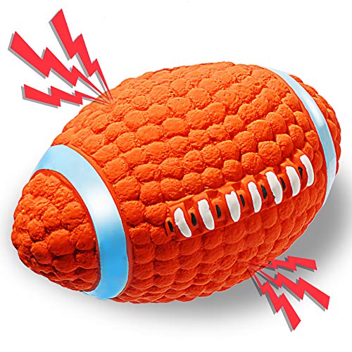ACE2ACE Juguetes para Perro con Sonido, Squeak látex Juguetes para Perro Mediano Grande Rugby Juego Interactivo, Entrenamiento y Ejercicio en Exteriores Juguetes Masticar de Perros- L ACE2ACE Juguetes para Perro con Sonido, Squeak látex Juguetes para Perro Mediano Grande Rugby Juego Interactivo, Entrenamiento y Ejercicio en Exteriores Juguetes Masticar de Perros- L