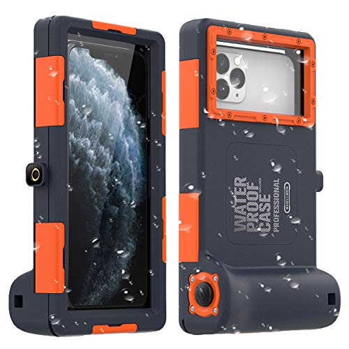 AICase Funda Impermeable Universal,15m Foto Submarina Profesional Móvil Impermeable para iPhone 11 Pro MAX XS MAX XR X 8 7 6S Plus,Funda estanca para Galaxy Note10 10 s9 S9 de hasta 6.8"