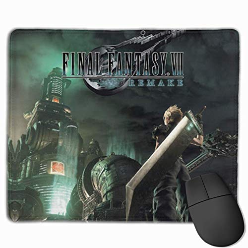 Alfombrilla de ratón para Juegos Final-Fantasy VII Alfombrilla de ratón para Ordenador, Superficie Lisa, Alfombrilla de ratón Antideslizante 25X30CM