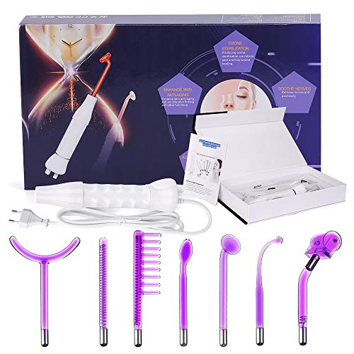 Alta Frecuencia Facial Dispositivos, 7pcs portátil alta frecuencia piel la racionalización Acne Spot Arrugas Remover hinchadas Ojos, Cuidado corporal, Belleza Facial Masaje dispositivo Alta Frecuencia Facial Dispositivos, 7pcs portátil alta frecuencia piel la racionalización Acne Spot Arrugas Remover hinchadas Ojos, Cuidado corporal, Belleza Facial Masaje dispositivo