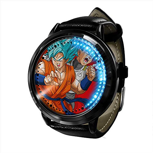 Anime Dragon Ball Z Goku Series Reloj LED Pantalla táctil binaria Impermeable Reloj de luz Digital Reloj de Pulsera Unisex Cosplay Regalo Relojes de Pulsera para-A023