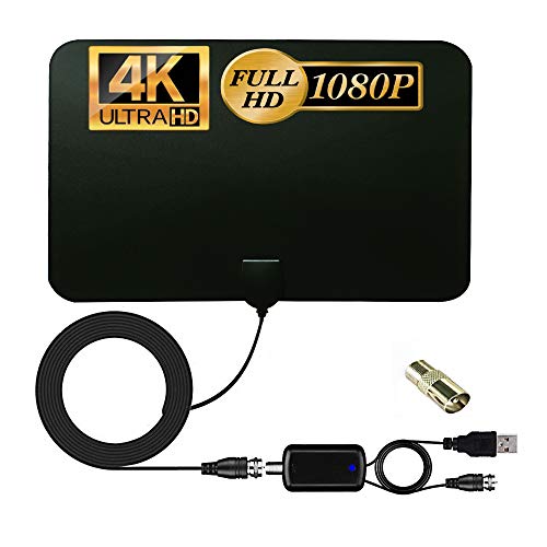 Antena de TV, antena de TV interior, antena de TV de 150 millas Freeview interior, antena de TV digital con amplificador de señal más fuerte, amplificador de señal 4K 1080P HD VHF UHF Freeview TV Antena de TV, antena de TV interior, antena de TV de 150 millas Freeview interior, antena de TV digital con amplificador de señal más fuerte, amplificador de señal 4K 1080P HD VHF UHF Freeview TV