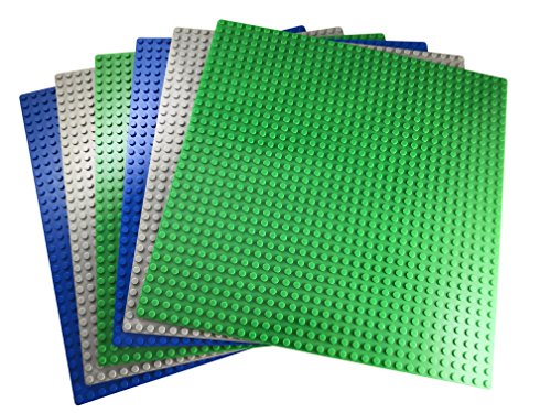 Apostrophe Games Bloques De Construcción Placas Base Clásica Compatibles con Todas Las Principales Marcas (Paquete de 6 (Verde, Azul, Gris)) Apostrophe Games Bloques De Construcción Placas Base Clásica Compatibles con Todas Las Principales Marcas (Paquete de 6 (Verde, Azul, Gris))