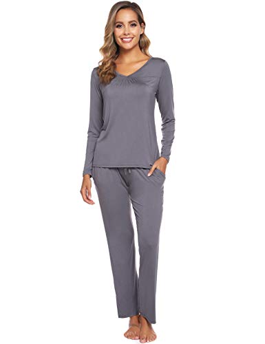 ARBLOVE Pijama Mujer Invierno Algodon 2 Piezas,Suave Cómodo Suelto y Agradable ARBLOVE Pijama Mujer Invierno Algodon 2 Piezas,Suave Cómodo Suelto y Agradable