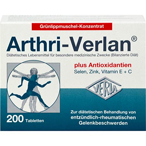 Arthri-Verlan Grünlippmuschel-Konzentrat Tabletten, 200 pzas Tabletas