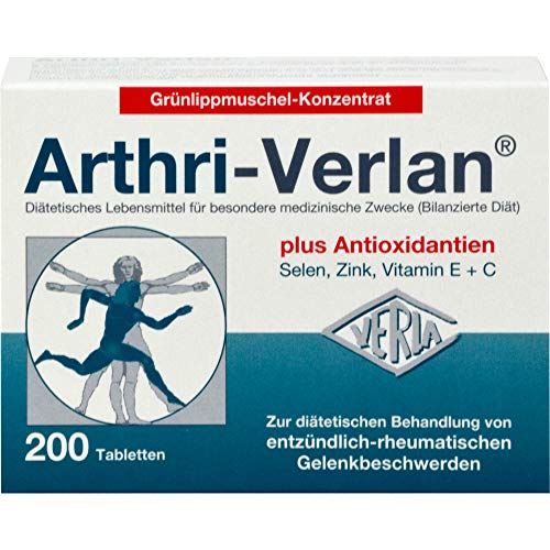 Arthri-Verlan Grünlippmuschel-Konzentrat Tabletten, 200 pzas Tabletas Arthri-Verlan Grünlippmuschel-Konzentrat Tabletten, 200 pzas Tabletas