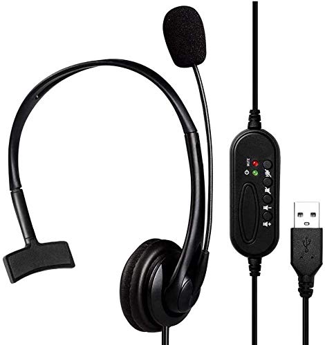 Auriculares USB con micrófono, USB 2.0 con cancelación de Ruido y micrófono para Negocios Skype UC Lync Softphone Centro de Llamadas de Oficina, Ultra Comodidad … Auriculares USB con micrófono, USB 2.0 con cancelación de Ruido y micrófono para Negocios Skype UC Lync Softphone Centro de Llamadas de Oficina, Ultra Comodidad …