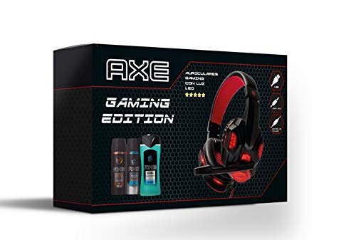 Axe Pack Auriculares Gaming Bodysprays 150 ml Ice Chill y Dark Temptation + Gel de Ducha 250 ml