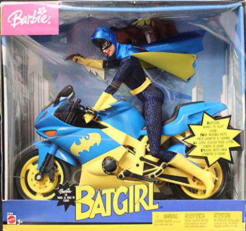 Barbie Año 2003 Super Hero 12 pulgadas muñeca Set – Barbie como Batgirl con Batgirl 's motocicleta y Batarang por Barbie