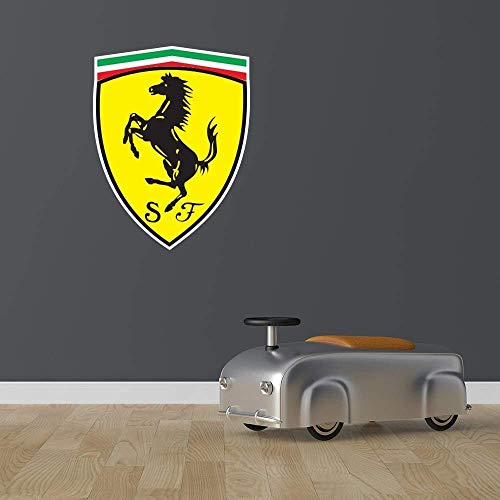 Bart671Lu - Adhesivo decorativo para pared (50 x 65 cm), diseño de Ferrari