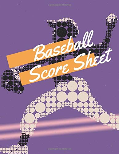 Baseball Score Sheet: baseball scorekeeper book | Softball Score Record Book | Gift for Coach & Baseball Fans | wall score - little league | baseball scorebook