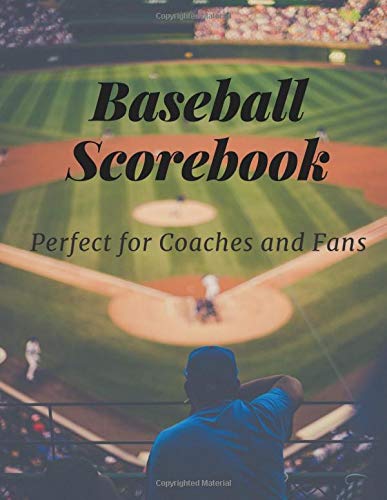 Baseball Scorebook: baseball scorekeeper book | Softball Score Record Book | Gift for Coach & Baseball Fans | wall score - little league | baseball scorebook | 105 Baseball Scorecard sheets