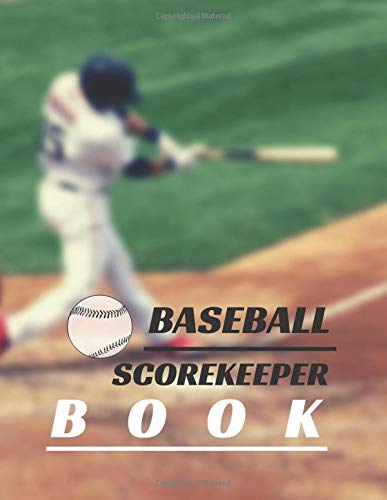 Baseball scorekeeper book: baseball scorekeeper book | Softball Score Record Book | Gift for Coach & Baseball Fans | wall score - little league | baseball scorebook | 105 Baseball Scorecard sheets