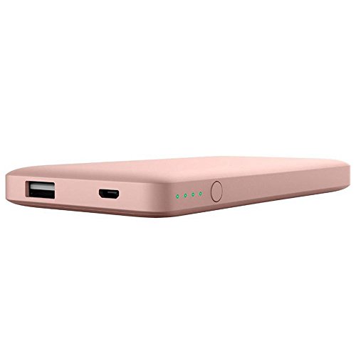 Belkin Pocket Power Bank - Batería Externa, Cargador portátil (5000 mAh, Carga rápida para iPhone 11/Pro/MAX, XS/MAX, XR, X, SE, iPad, Samsung Galaxy S10/S10+/S10e), Rosa Oro