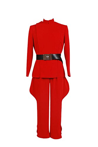Bilicos Estrella Imperial Officer Red Uniforme Traje de Cosplay Disfraz Hombres Caballeros XL