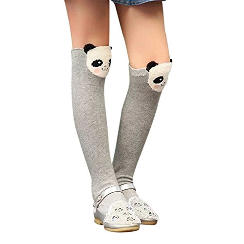 Blaward Baby Kids calcetines hasta la rodilla animal print lindo calcetines largos de algodón para niñas 3-12 años