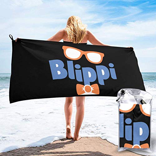 Blippi - Toalla de baño de microfibra de secado rápido para piscina, playa, viajes
