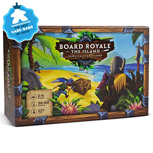 Board Royale – The Island – Base Game – Premiado juego de cartas de supervivencia competitiva para amigos y familiares