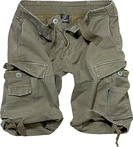 Brandit Vintage Shorts Basic Pantalones Cortos, Verde Oliva, M Unisex Adulto