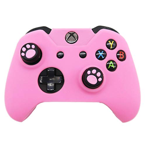 BRHE - Funda protectora de silicona antideslizante para mando de Xbox One, color rosa