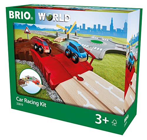 BRIO World Car Racing Kit para niños a Partir de 3 años, Compatible con Todos los Juegos de Tren BRIO BRIO World Car Racing Kit para niños a Partir de 3 años, Compatible con Todos los Juegos de Tren BRIO