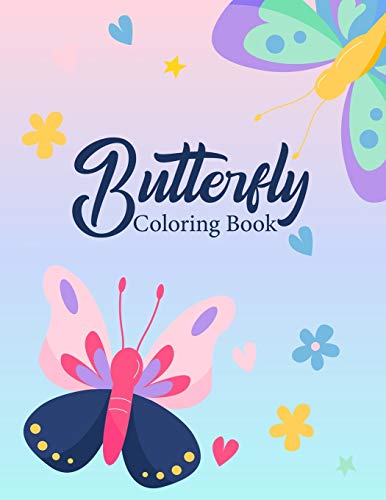 Butterfly Coloring Book: Patterned Butterflies Art Sheets | Butterfly Shading Journal | Educational Gift For Toddlers