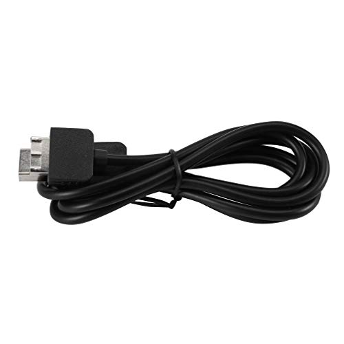 Cable de Juego portátil de 1,1 m Cable de Cargador USB Cargador de sincronización de Transferencia de Datos Cable de Carga 2 en 1 para PS Vita para PSV (Negro)