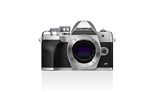 Cámara del Sistema Micro Four Thirds Olympus OM-D E-M10 Mark IV, Sensor de 20 Mpx, estabilizador de Imagen en 5 Ejes, Visor electrónico, vídeo 4K, Potente Enfoque automático, Wi-Fi, Plata